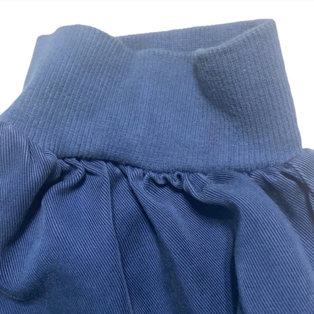 Chelsea & Theodore Blue Twill Drawstring Jogger Pants Women Size L - Picture 8 of 12